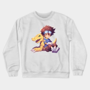 agumon and tai Crewneck Sweatshirt